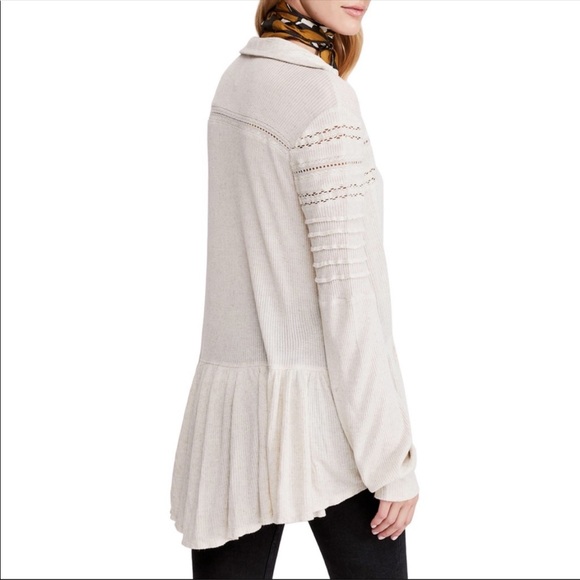 Free People Set to stun white tunic top XS - Picture 2 of 14